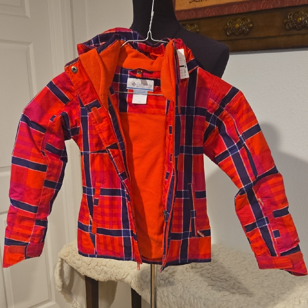 Plaid Kids Jacket - Red and Blue